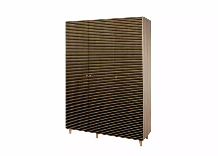 Garderob Hanah Home Mode 220 Sonoma Ek Spånskiva 135x192x52 cm - Garderober - 8681875381030 - 1