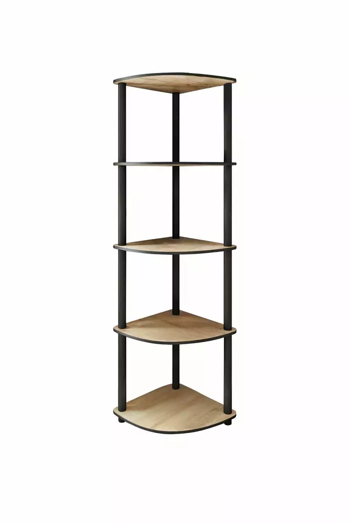 Bokhylla Hanah Home 5 Corner Ek MDF 34x139x34 cm - Bokhyllor - 8684283348640 - 1