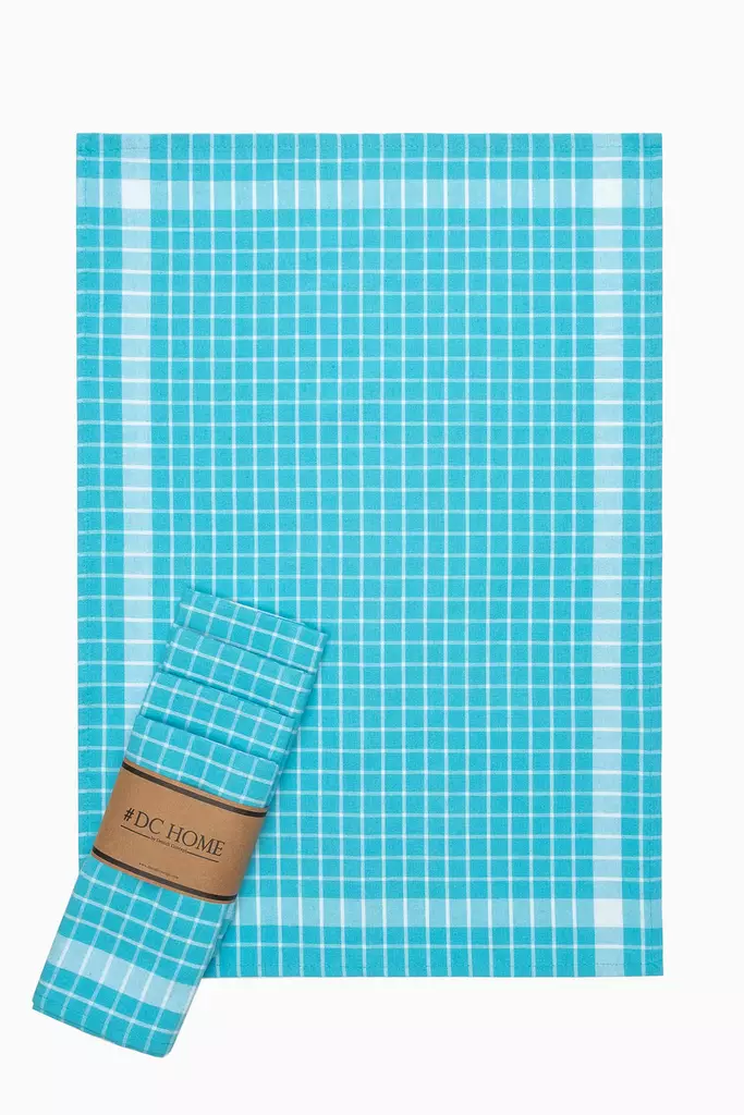 Handdukset Hermia Kareli Turkos Bomull Polyester 5 Delar - Kökstextilier - 8683342758420 - 1