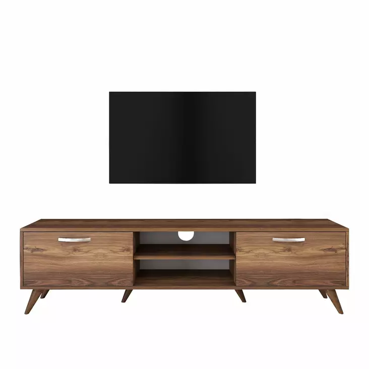TV-bänk Hanah Home A9 221 Valnöt Spånskiva 180x48,6x35 cm - TV-bänkar - 8681875462470 - 1