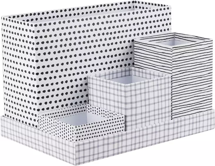 Skrivbordsorganisatör set med 5 delar - Skrivbordstillbehör - 8720573999540 - 1
