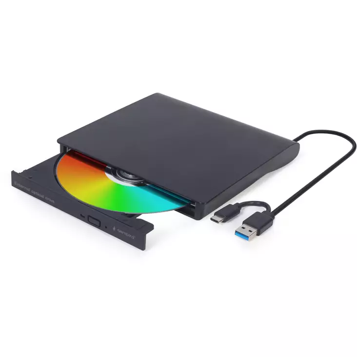 Ulkoinen CD/DVD-asema USB-liitännällä - Andra allmänna datortillbehör - 8716309125130 - 1