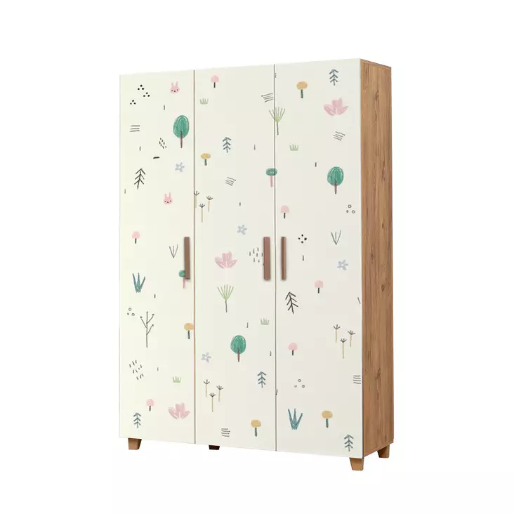 Garderob Hanah Home Leva Hedera Jungle Furu Spånskiva 120x189x48 cm - Garderober - 8683743421930 - 1