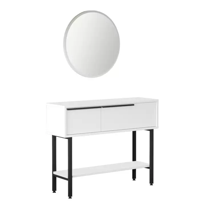 Sideboard Hanah Home On12W Vit Spånskiva 100x76x29,5 cm - Möbler - 8684282369530 - 1