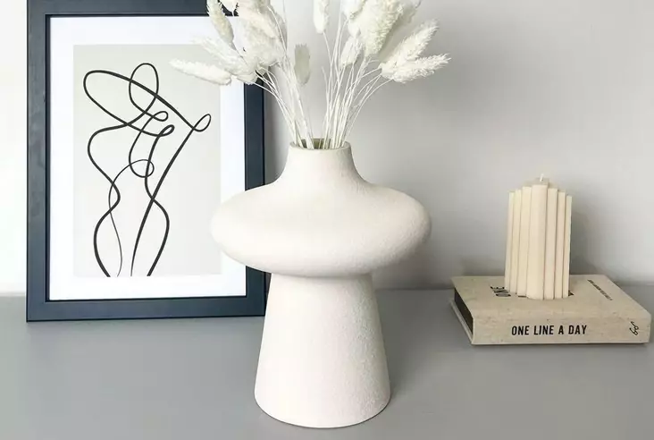 Vas Aberto Design CY0101 Vit Keramik 19x19x20 cm - Hängande blomkrukor och vaser - 8684282978930 - 1