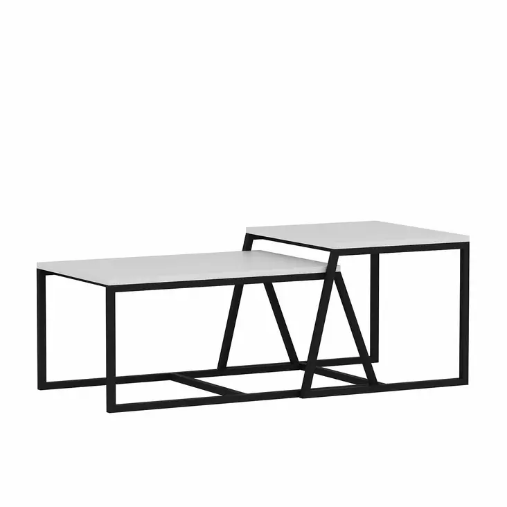 Soffbord Hanah Home Minimal Vit Spånskiva 75x38x50 cm - Soffbord - 8683743316120 - 1