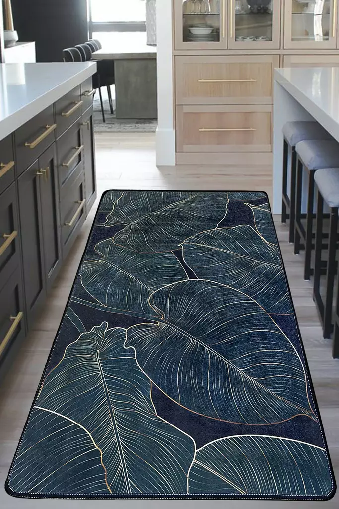 Gångmatta Conceptum Zeleno Grön Polyester 80x200 cm - Små mattor och gångmattor - 8683342628150 - 1