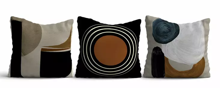 Kuddfodral Set Aberto Design Asr_plw25 Flerfärgad Bomull Polyester 43x43 cm - Prydnadskuddar - 8684283661480 - 1