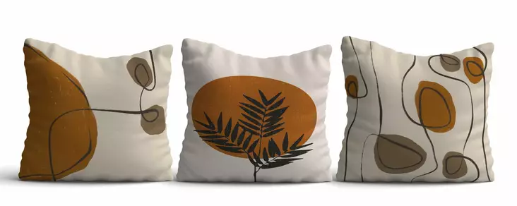 Kuddfodral Set Aberto Design Asr_plw25 Flerfärgad Polybomull 43x43 cm - Prydnadskuddar - 8684283661510 - 1