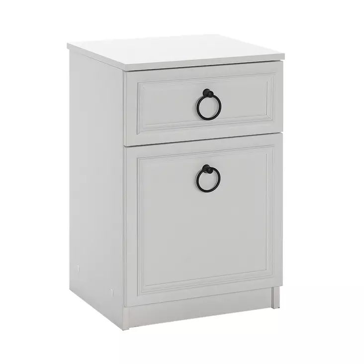 Sängbord Hanah Home Kmd1311Bb1 Vit Spånskiva 40x63x38 cm - Nattduksbord - 8683743537440 - 1