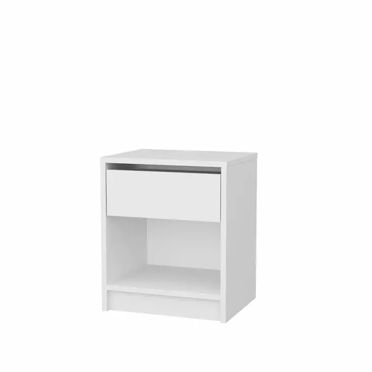 Sängbord Hanah Home Sheridan Vit Spånskiva 44,6x35,9x52,8 cm - Nattduksbord - 8683743120000 - 1