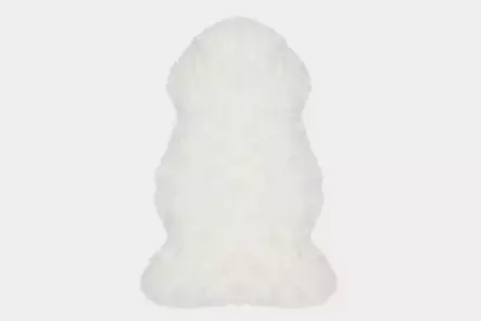 Lammskinn äkta 50 x 90 cm vit - Fårskinn, kohudar, konstgjorda hudar - 6410412974471 - 1