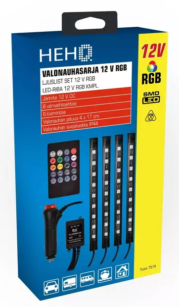 Led valonauhasarja Music RGB 4-os 12V - Ljusslingor - 6438152075791 - 2