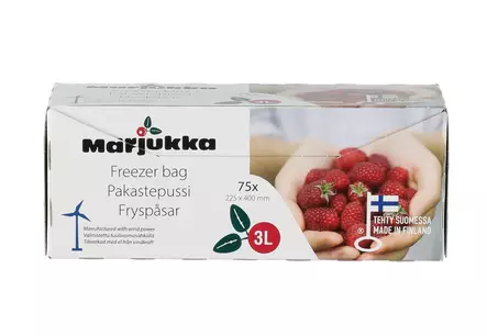 Pakastepussi Marjukka 3 l 75 kpl - Matlådor och matförvaringsbehållare - 6410413200791 - 2