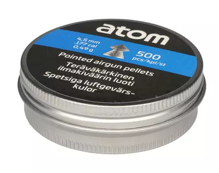 Ilmakiväärin luoti terävä 4,5mm 500kpl - Luftvapenammunition och tillbehör - 6410416357201 - 1