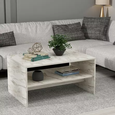 Soffbord Hanah Home Apollon Ephesus Marmormönster Spånskiva 90x46,8x45 cm - Soffbord - 8684282905561 - 2
