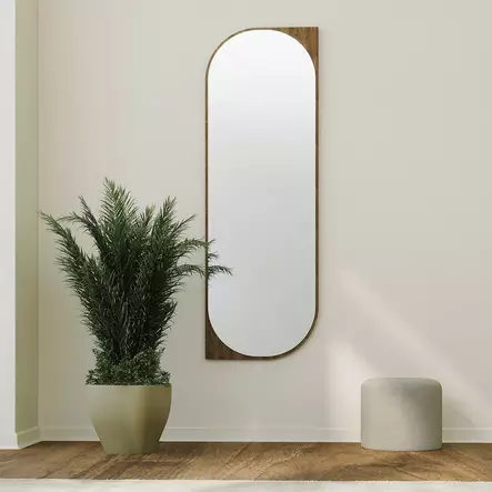 Spegel Hanah Home Livi Valnöt Mdf 52x152 cm - Speglar - 8684282515401 - 2