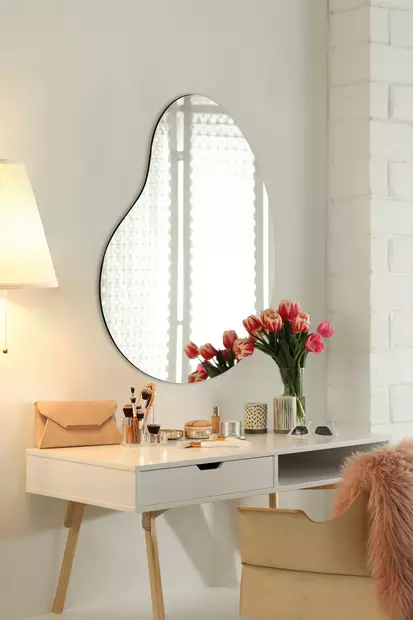 Spegel Hanah Home Glenia Silver Akryl Med MDF-Baksida 50x60 cm - Speglar - 8684282468851 - 2