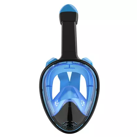 ISport Full Face svart/blå dykarmask, S/M - Simglasögon, snorklar, fenor - 6438014375151 - 2