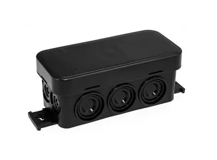 Kopplingsdosa IP55 90x43x39 mm svart - Kopplingsdosor och kontakter - 8429760821731 - 1