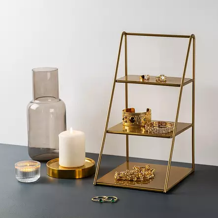 Dekorativt metalltillbehör, guld, 1,2 mm, 16 cm, 30,5 cm, 17 cm, tålig, elegant, hög kvalitet - Dekorationer, prydnadsföremål - 8684282243601 - 2