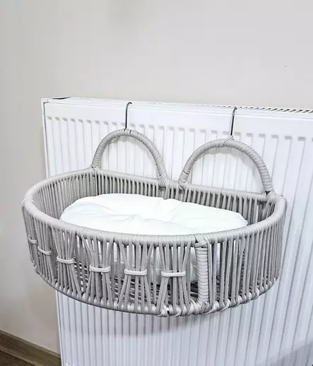 Husdjurssäng Hanah Home Peti Cream Metall 51x27x33 cm - Kattbäddar - 8683742109921 - 2