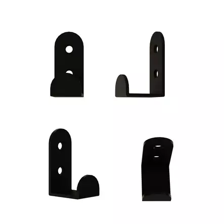 Klädhängare Wallity Leny Svart Metall 2x4,7x2,6 cm - Klädhängare - 8684282586951 - 1