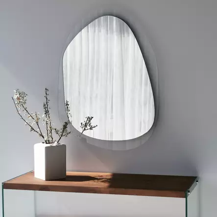 Spegel Hanah Home Aqua A342 Transparent Härdat Glas 75x55 cm - Speglar - 8682870860391 - 2