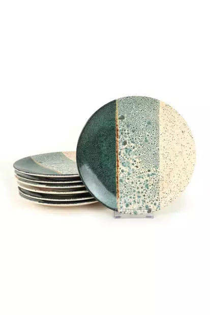 Assietter Set Hermia Flerfärgad Keramik 6 Delar - Tallrikar - 8683742963011 - 1