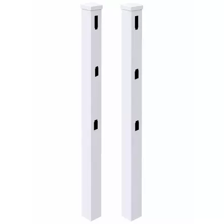 Ranch häststaket 2 st 183 cm för tre ribbor ändstolpar - Staket och stängselnät - 6438014437071 - 1