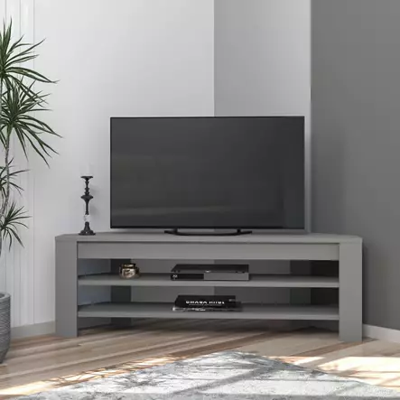 TV-bänk Hanah Home Corner Grå Spånskiva 120x40x30 cm - TV-bänkar - 8684283338771 - 2