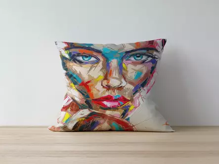 Kuddfodral, flerfärgat, 43 x 43 cm, hållbart, lättskött - Kuddar och täcken - 8682870194021 - 1