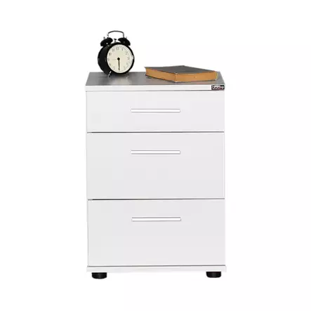 Sängbord Hanah Home Kmd530Bb Vit Spånskiva 40x57x39 cm - Nattduksbord - 8682870657731 - 1