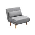 Bäddfåtölj Atelier del Sofa Folde Light Grey Polyester 80x50x42 cm - Bäddsoffor - 8683743461011 - 1