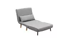 Bäddfåtölj Atelier del Sofa Folde Light Grey Polyester 80x50x42 cm - Bäddsoffor - 8683743461011 - 8