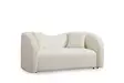 2-sits soffa Atelier del Sofa Asos Cream Polyester 170x76x75 cm - Soffor - 8683742690801 - 1