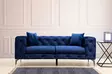 2-sits soffa Atelier del Sofa Como Marinblå Polyester 197x90x70 cm - Soffor - 8683342529051 - 2
