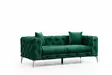 2-sits soffa Atelier del Sofa Como Grön Polyester 197x90x70 cm - Soffor - 8683342865791 - 1