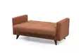 2-sits bäddsoffa Atelier del Sofa Polya Röd Tyg 151x75x86 cm - Bäddsoffor - 8683742755401 - 7