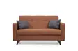 2-sits bäddsoffa Atelier del Sofa Polya Röd Tyg 151x75x86 cm - Bäddsoffor - 8683742755401 - 1