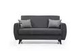 2-sits bäddsoffa Atelier del Sofa Alkon Mörkgrå Linnepolyester 158x77x86 cm - Bäddsoffor - 8683742755371 - 1