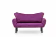 2-sits bäddsoffa Atelier del Sofa Chatto Lila Bomullsfodrad Polyester 150x70x75 cm - Bäddsoffor - 8681875833171 - 4