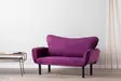 2-sits bäddsoffa Atelier del Sofa Chatto Lila Bomullsfodrad Polyester 150x70x75 cm - Bäddsoffor - 8681875833171 - 2