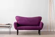 2-sits bäddsoffa Atelier del Sofa Chatto Lila Bomullsfodrad Polyester 150x70x75 cm - Bäddsoffor - 8681875833171 - 3