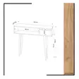 Sideboard Hanah Home Kiogi Ek Spånskiva 100x94x30 cm - Sidobord och extrabord - 8681875126891 - 5