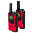 Walkie-Talkie Set | 2 handenheter | Upp till 7 km | Frekvenskanaler: 8 | PTT / VOX | 24 h standby | Headsetutgång | Inbyggd ficklampa | Röd - Walkie-talkies och megafoner - 8712412593651 - 11
