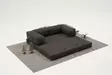 3-sits soffa Atelier del Sofa Comfort Antracit Chenille 190x95x75 cm - Soffor - 8684283436231 - 6