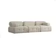 3-sits soffa Atelier del Sofa Doblo Cream Polyester 300x100x80 cm - Soffor - 8683742917991 - 1