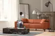 3-sits soffa Atelier del Sofa Petra Orange Polyester 215x86x87 cm - Soffor - 8683342939331 - 2