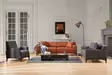 3-sits soffa Atelier del Sofa Petra Orange Polyester 215x86x87 cm - Soffor - 8683342939331 - 5